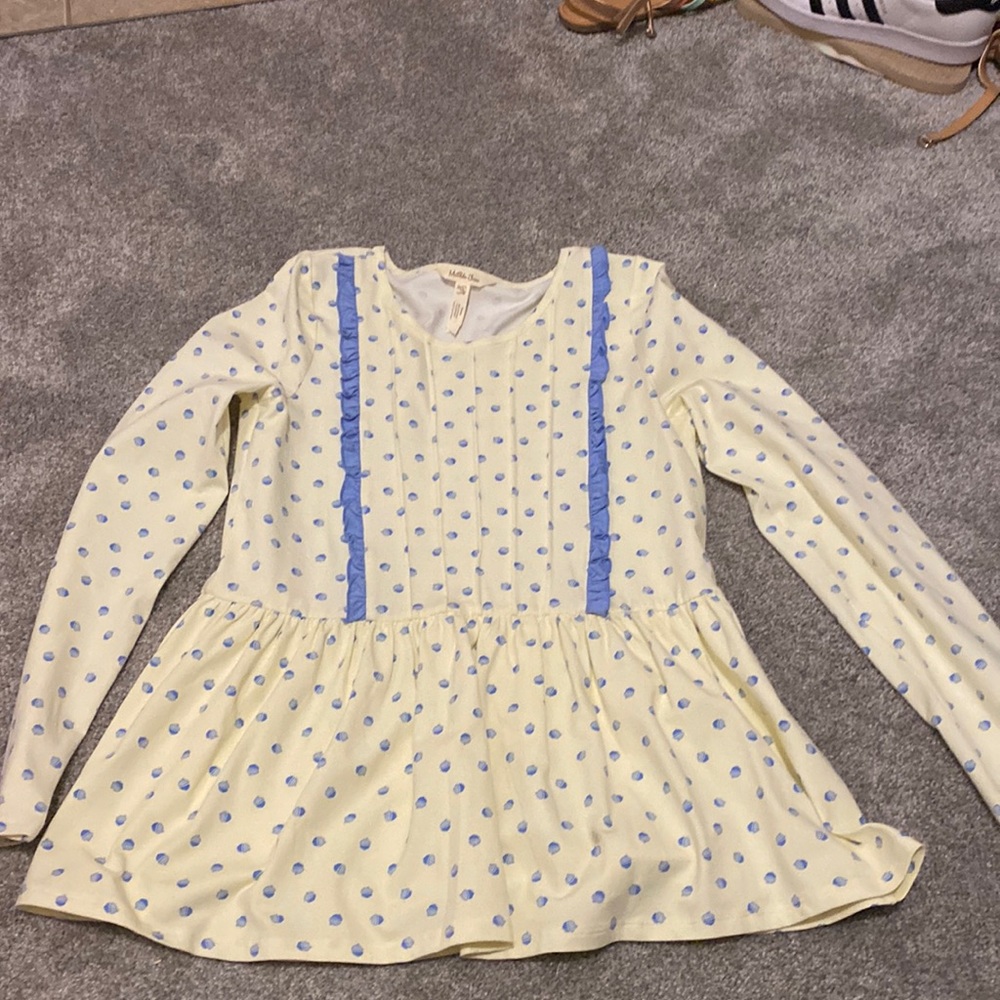 Girls sz 14 MJ dot top